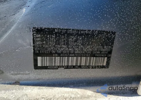 2019 Subaru Impreza Sport from USA, damaged, VIN 4S3GTAM67K3723162